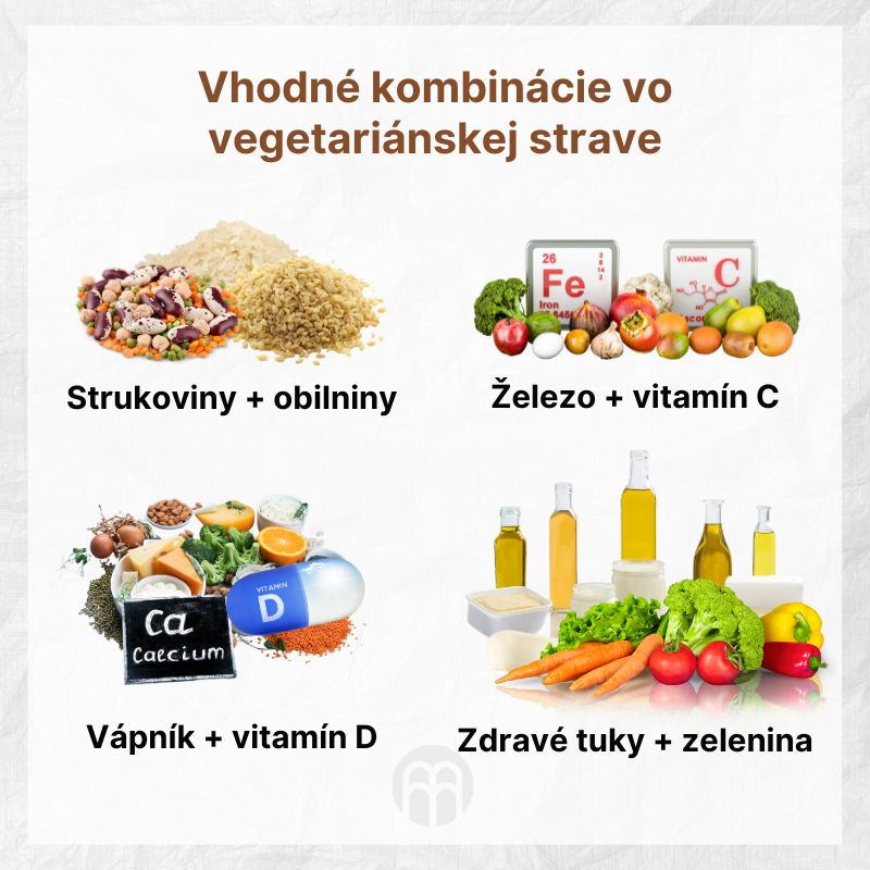 Vhodné kombinace - vege